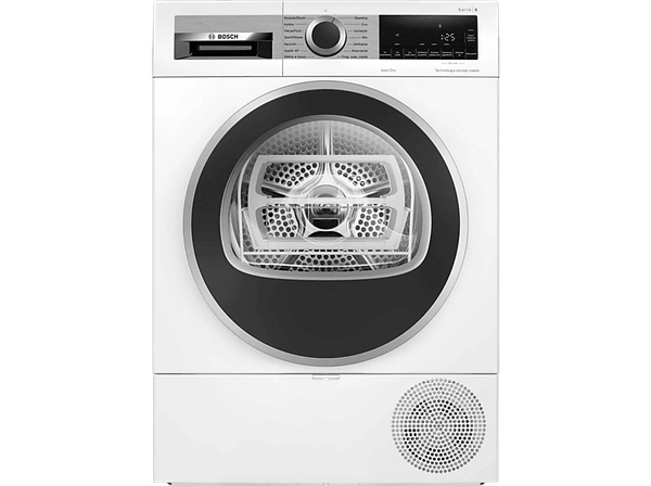 PRODUKT PO EKSPOZYCJI - Suszarka kondensacyjna z pompą ciepła BOSCH WQG241MSPL 9 kg AutoDry Serie 6 Biały czarnymi drzwiami