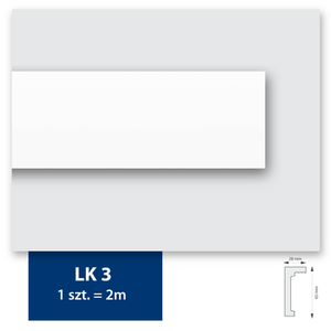 Listwa karniszowa LK-3 200 x 6,5 cm biała