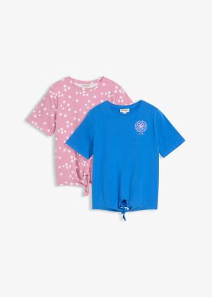 T-shirt z półrękawem z elastycznej mieszanki bawełny organicznej (2 szt.)