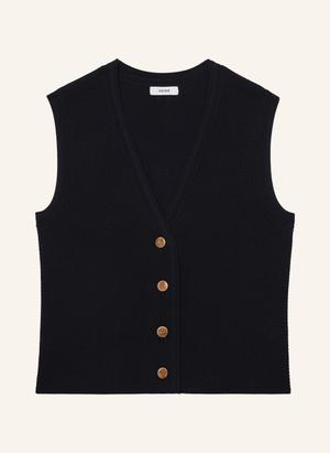 Reiss Kamizelka Z Dzianiny Ria blau