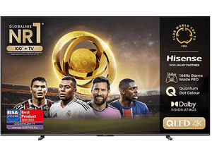 PRODUKT PO EKSPOZYCJI - Telewizor QLED HISENSE 100E7NQ Pro 100" 4K 144Hz VIDAA U7 Quantum Dot Colour