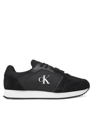 Calvin Klein Jeans Sneakersy Retro Runner Sock Lace Up Ny-Su YM0YM01326 Czarny
