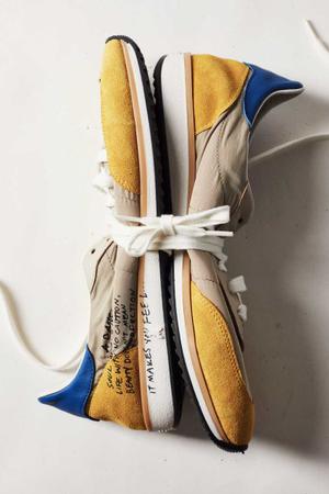 Nylonowe sneakersy Running SKIN z napisem