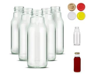 100 szt. - Butelki 330 ml "Kubuś" z zakrętkami na soki owocowe i warzywne