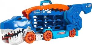 HOT WHEELS T-REX MEGA TRANSPORTER TORY WYŚCIGOWE HNG50 ZESTAW DO ZABAWY