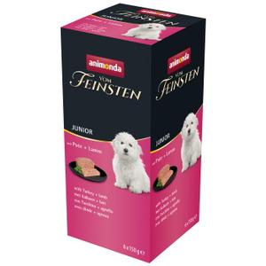 animonda Vom Feinsten mokra karma dla psa, Junior, monobiałkowa 6x150g Indyk z jagnięciną