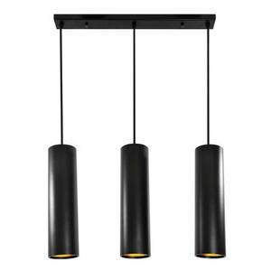 Lampa wisząca IL MIO LATI czarny mat+złoty w środku