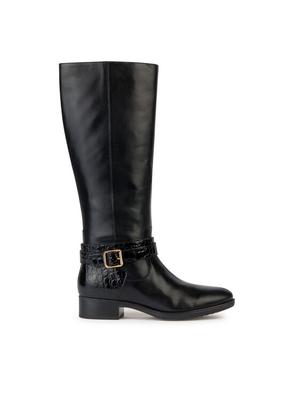 Geox Oficerki D Felicity D36G1A 04340 C9999 Czarny