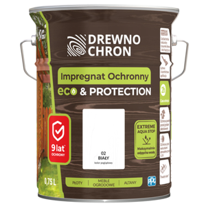 Impregnat ochronny ECOPROTECTION biały 4,5 l Drewnochron