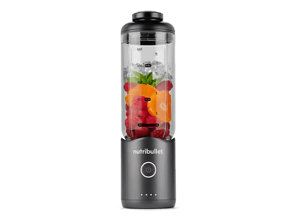 Koktajler przenośny NUTRIBULLET NBF013GM Metaliczno-przeźroczysty