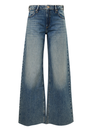 Dżinsy Catie / Slim Fit / Średni stan / Szeroka nogawka