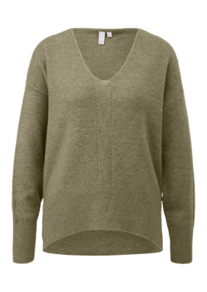 Sweter z miękkiej dzianiny z detalami w stylu ajour