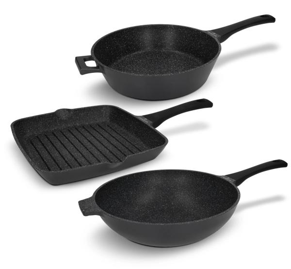 Zestaw patelni 3 el. Black Stone Zwieger