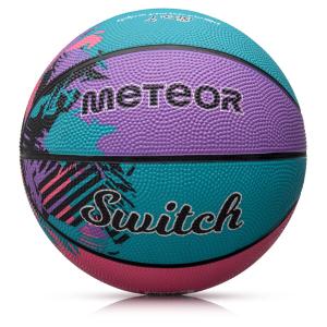 METEOR piłka do koszykówki dla dzieci SWITCH niebieska/fioletowa (7)