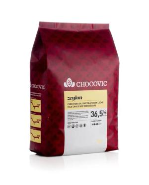 CHOCOVIC Czekolada mleczna ZEYLON 36,5 %5kg Data:06.2027!