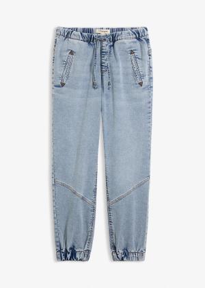 Dżinsy jogger mid waist, ze stretchem