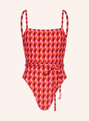 Seafolly Strój Kąpielowy Sorrento Flame Dwustronny rot