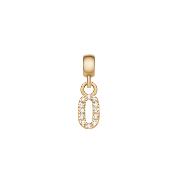 Daniel Wellington DW Charm Number 0 Gold