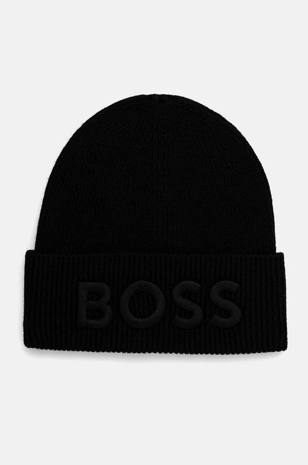 BOSS Orange czapka wełniana Afox_R
