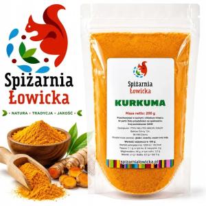 Naturalna KURKUMA MIELONA 200g - wysoka jakość