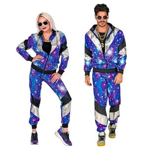 STRÓJ DRES DISCO WZÓR DYSKOTEKA LATA 80 XL