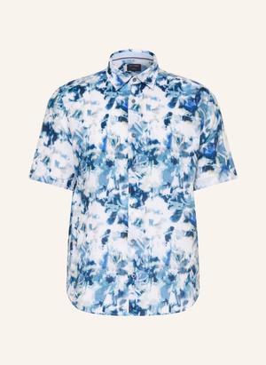 Olymp Koszula Z Krótkim Rękawem Casual Regular Fit blau