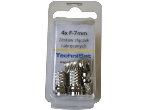 Akcesorium TECHNISAT Zestaw złączek nakręcanych F-7mm 4 szt.