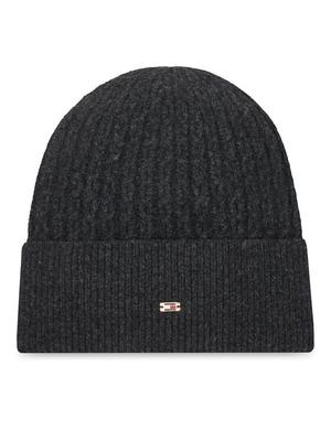 Tommy Hilfiger Czapka Th Cable Enamel Flag AW0AW17776 Czarny