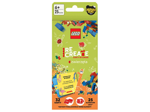 Książka LEGO Recreate. Karty wyzwań. Zwierzęta Wielokolorowy