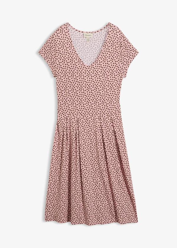 Sukienka z dżerseju z mieszanki wiskozy