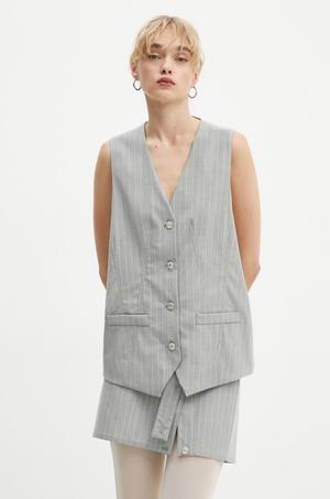 Moschino Jeans kamizelka z domieszką wełny