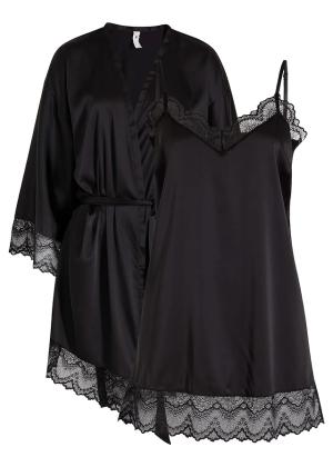 Szlafrok kimono + koszulka nocna (kompl. 2-częściowy)