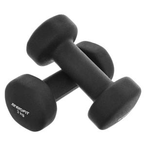 Hantle Hantelki 2x3kg Ciężarki Neoprenowe Fitnes Zestaw Hantli 6kg ENERO