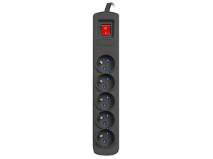 Listwa zasilająca NATEC Bercy 400 3m 5x 230V PL Czarny