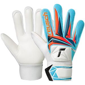 Reusch Rękawice bramkarskie dziecięce Attrakt Starter Solid Junior białe (3)