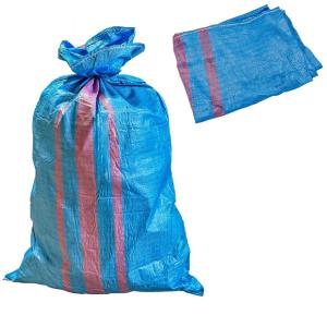 Worek na Zboże Węgiel Gruz 65x105 50KG Obszyty Mocny Niebieski