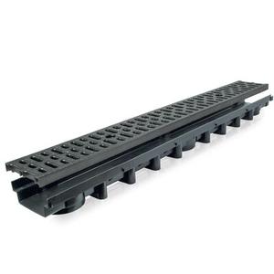 Kanał z kratą PP czarną system 1000 x 63 A15 100 x 13,1 x 6,3 cm MAXPOL