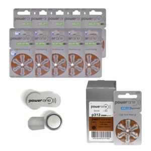 60x Baterie słuchowe 312 PR41 Varta Power One 60 sztuk