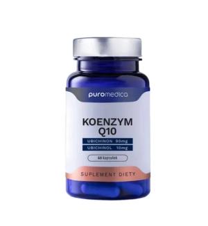 Koenzym Q10 Ubichinon i Ubichinol 100 mg Kapsułki Wegan Puromedica 60 szt.