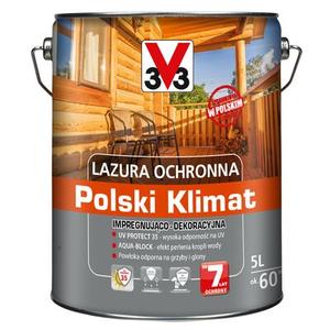 Lazura ochronna Polski Klimat impregnująco-dekoracyjna 5 l orzech
