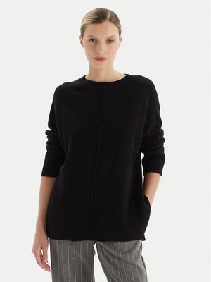 KAOS Sweter RI1KT003 Czarny Regular Fit