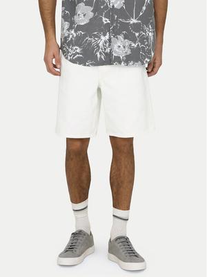 Only & Sons Szorty jeansowe Fade 22031662 Biały Loose Fit