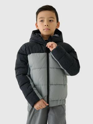4F kurtka chłopięca puchowa pikowana 4FJWAW25TDJAM621 (152)
