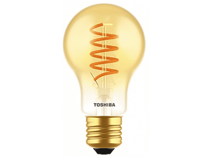 Żarówka LED TOSHIBA Filament Spiral Amber A60 4,5W 2200K E27