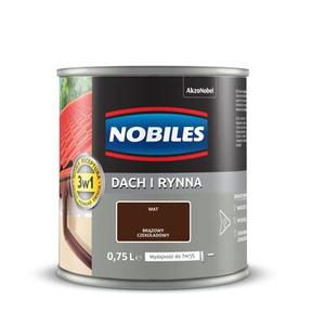 Farba akrylowa Dach i Rynna Brązowy Czekoladowy 0,75 l Nobiles