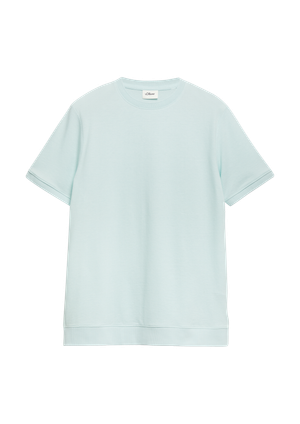Fakturowany T-shirt ze ściągaczami