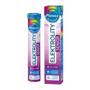 Plusssz Elektrolity Senior 100% Complex, tabletki musujące, 24 sztuk