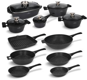 Zestaw garnków i patelni 16 el. Black Stone Zwieger