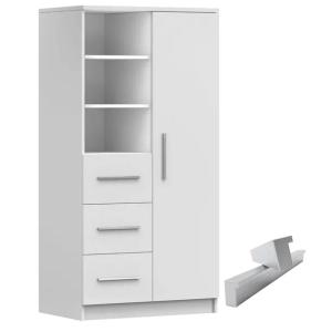 SYSTEM OMEGA 05 REGAŁ 80 BIAŁY/BIAŁY meble młodzieżowe PRODUCENT PL+