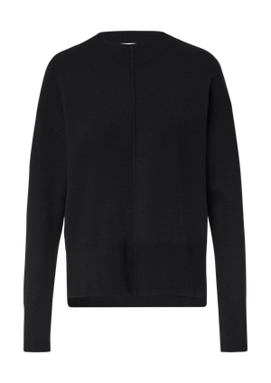 Sweter z cienkiej dzianiny z mieszanki wiskozy z ozdobnym szwem